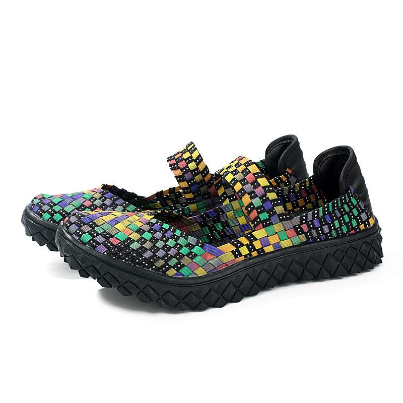 Women's hollow closed toe woven sandals