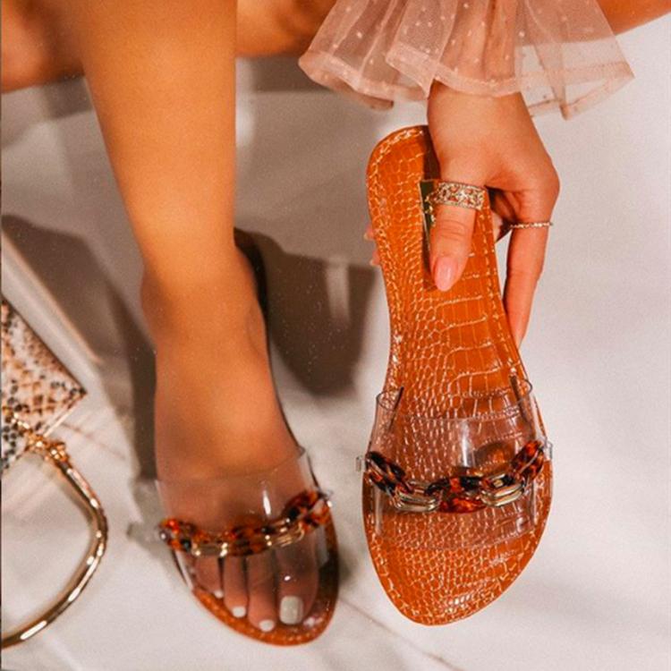 Women's fashion flat slide sandals open toe