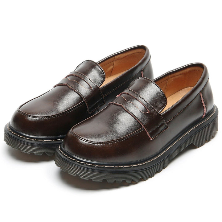 Women's slip on platform penny loafers