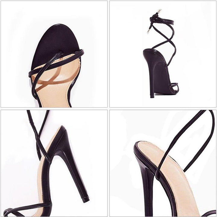 Women's neon flip flop heels stiletto high heel strappy sandals heels