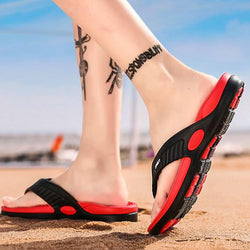 Men's casual slip on clip toe beach sanals