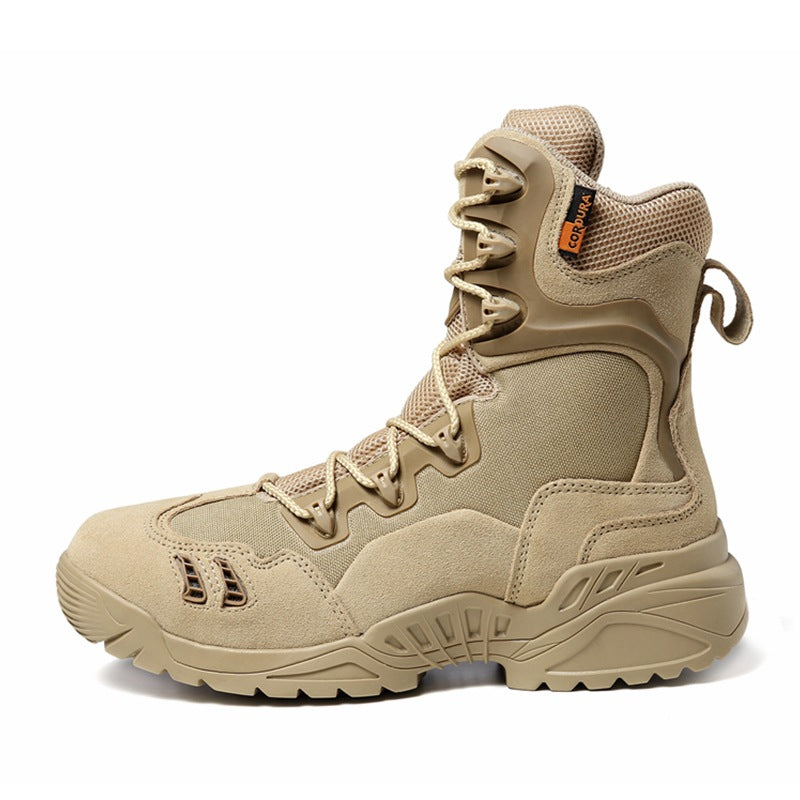 Men's lightweight hiking boots military combat boots durable