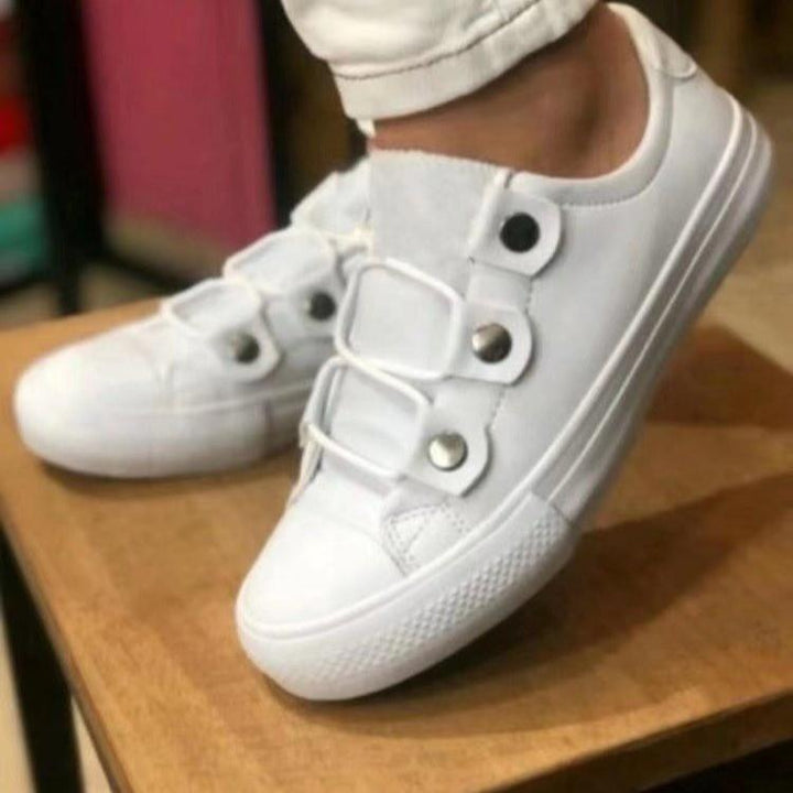 Low cut front lace sneakers casual everyday loafers shoes