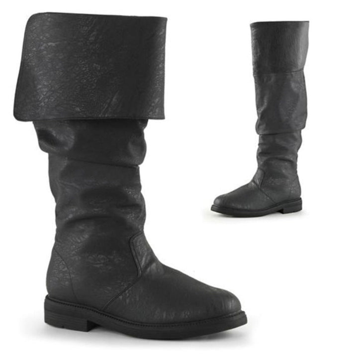Women's slouchy medieval boots slip on knee high boots Medieval riding boots