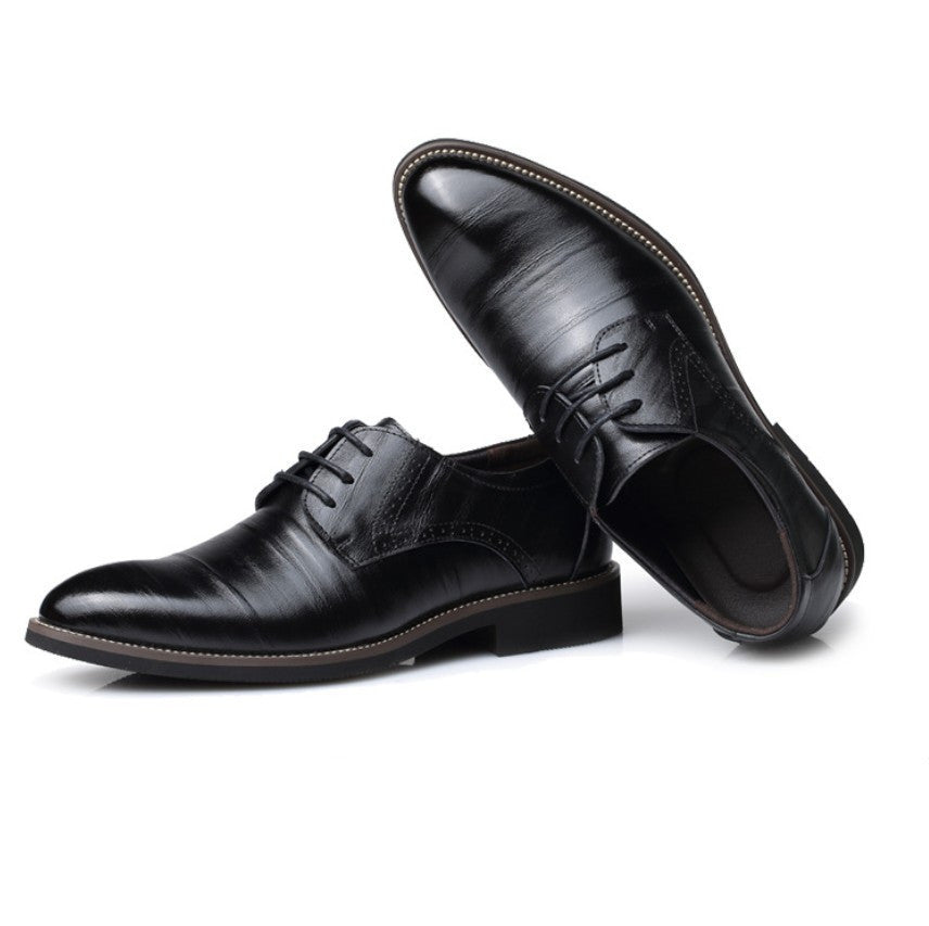 Men's casual lace-up oxfords pointed toe Daily wear loafers shoes