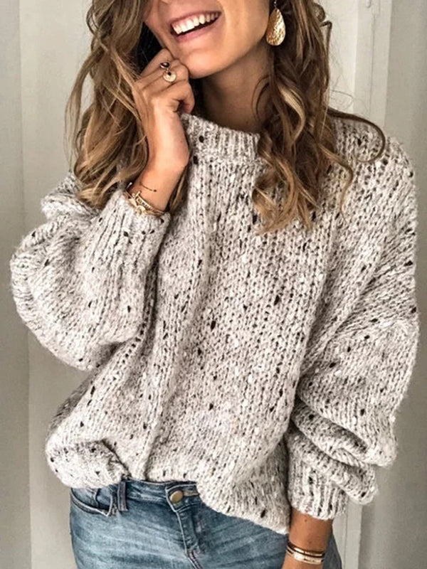 Vintage Cotton Long Sleeve Knit Sweaters For Women - fashionshoeshouse