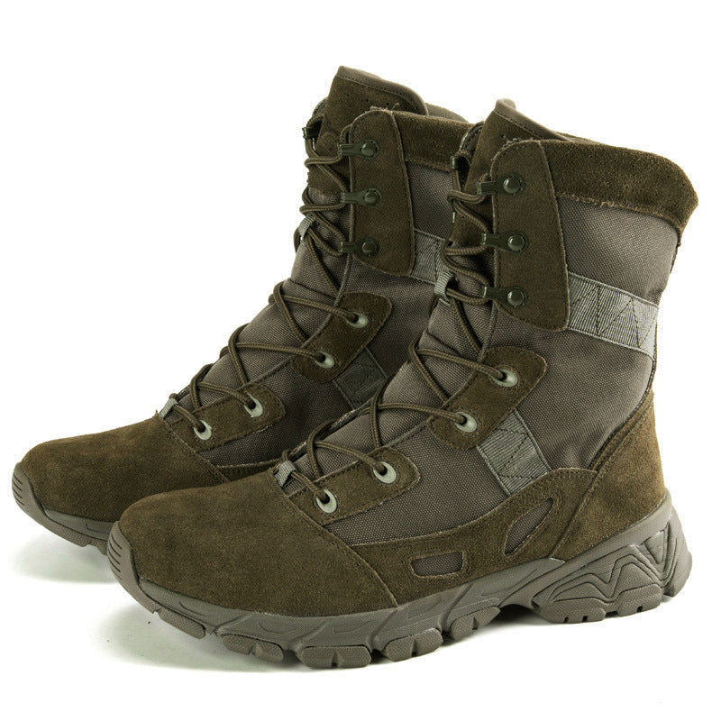 Men's high cut tactical boots Lightweight combat boots Outdoors hiking desert boots