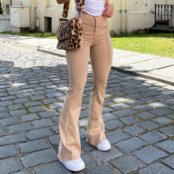 Women's vintage high waist skinny bootcut jeans