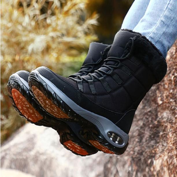 Women's warm plush lining mid calf outdoors snow boots