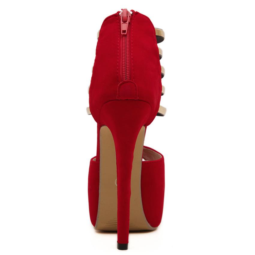 Women's sexy peep toe platform stiletto high heels summer booties