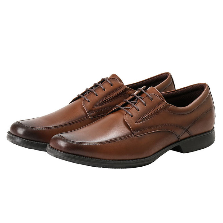 Men's square toe lace-up oxfords Formal dress shoes business workwear shoes