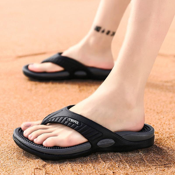 Men's casual slip on clip toe beach sanals