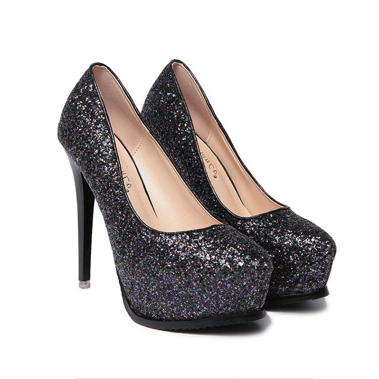 Women's rhinestone stiletto high heels pumps | Sexy platform pumps for party club