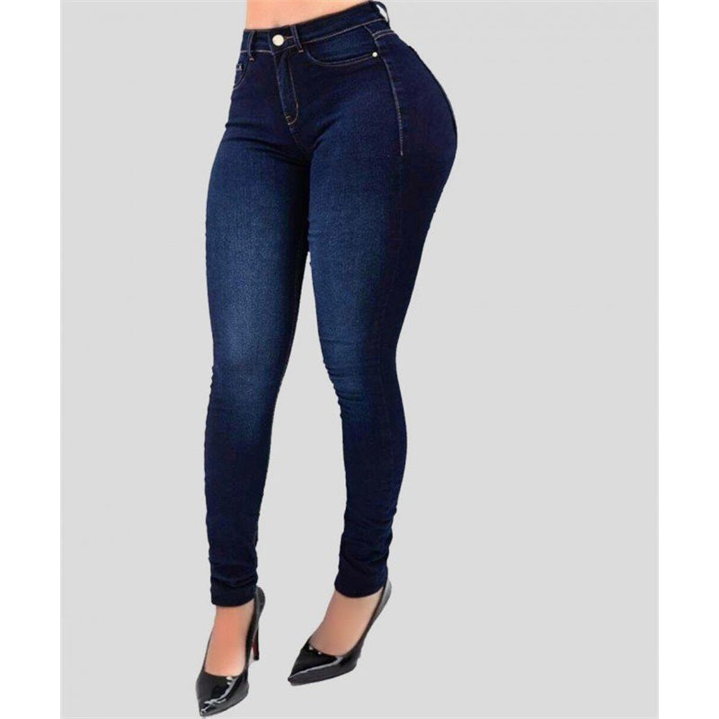 Women's high waisted skinny shaping jeans | Light wash curvy jeans