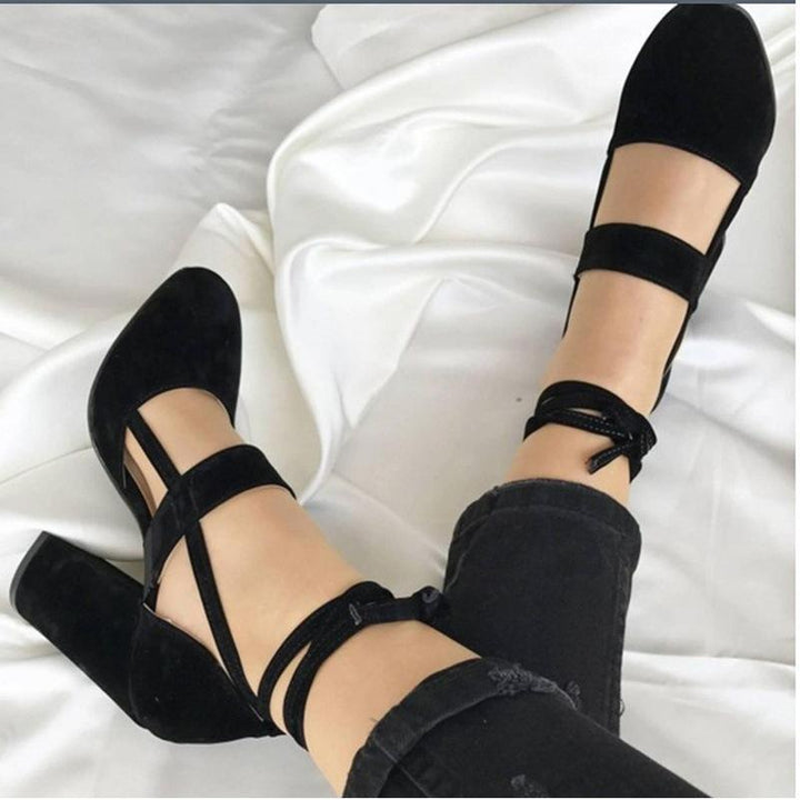 Chunky Heel Platform Bow-knot Straps Sandals - fashionshoeshouse