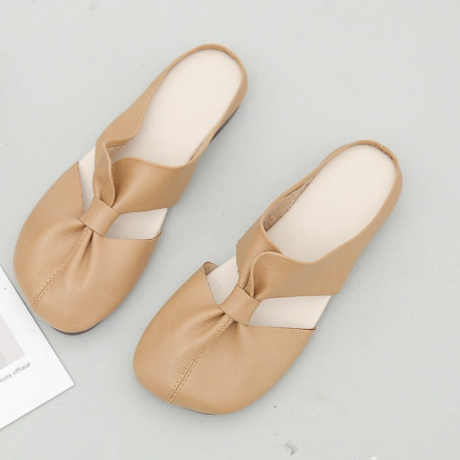 Women's cute closed toe slides soft comfy walking sandals