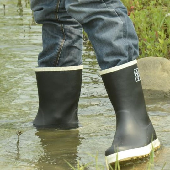 Anti-slip rubber rain boots mid calf outdoor waterproof shoes