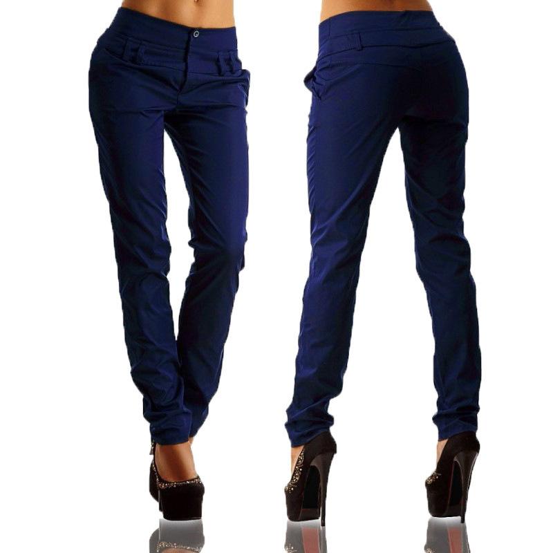 Women's high waist slim fit casual pants