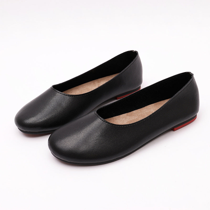 Women's soft daily flats Slip on comfy driving shoes casual work flats