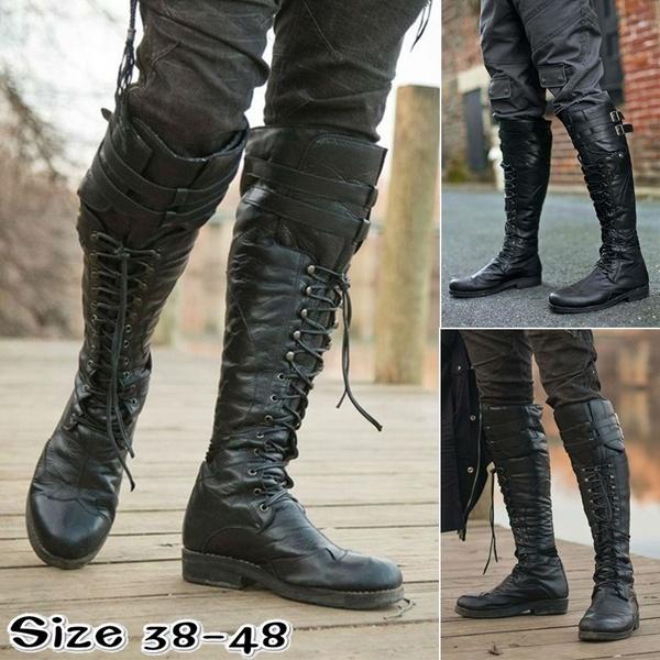 Women Ackpackers Mountain Climbers Cross Country Skiers Long Motorcycle Boots - fashionshoeshouse