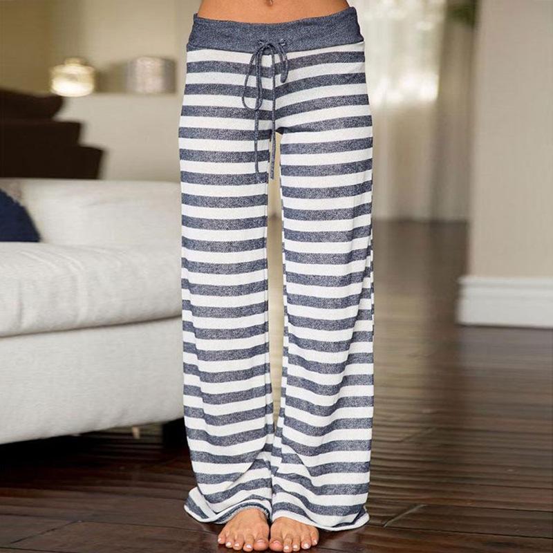 Women's drawstring lounge pants wide leg yoga pants