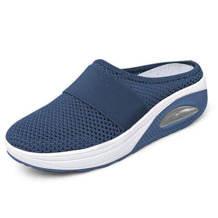 Women's hollow closed toe slip on casual shoes