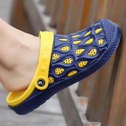 Summer Casual Hole Breathable Mens Sliders