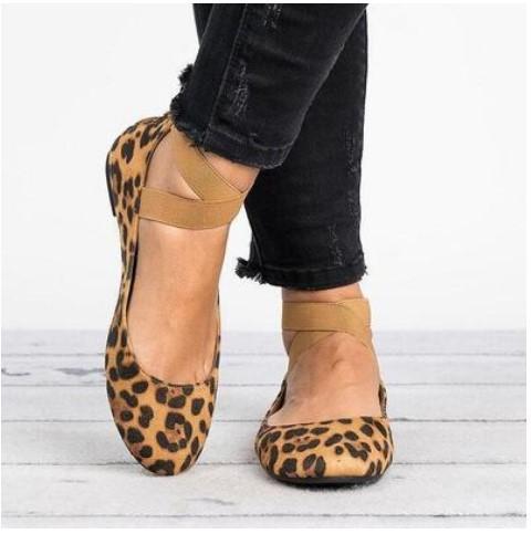 Elastic Band Casual Flats - fashionshoeshouse