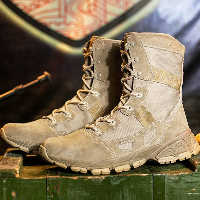 Men's high cut tactical boots Lightweight combat boots Outdoors hiking desert boots