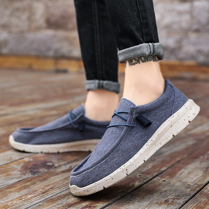 Men's summer lightweight canvas loafers Daily slip on loafers