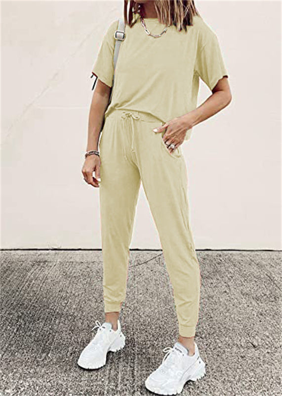 Women's summer shorts tops & sweatpants 2 pieces sweatsuits | Sports fitness tracksuits activewear
