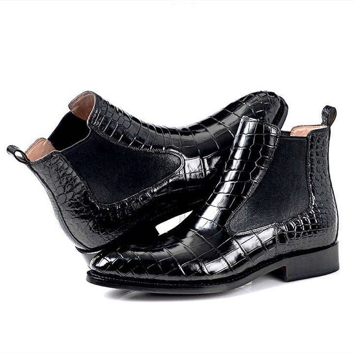 Men's low heel chelsea boots casual dress boots