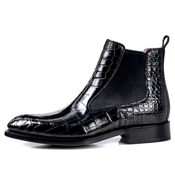 Men's low heel chelsea boots casual dress boots