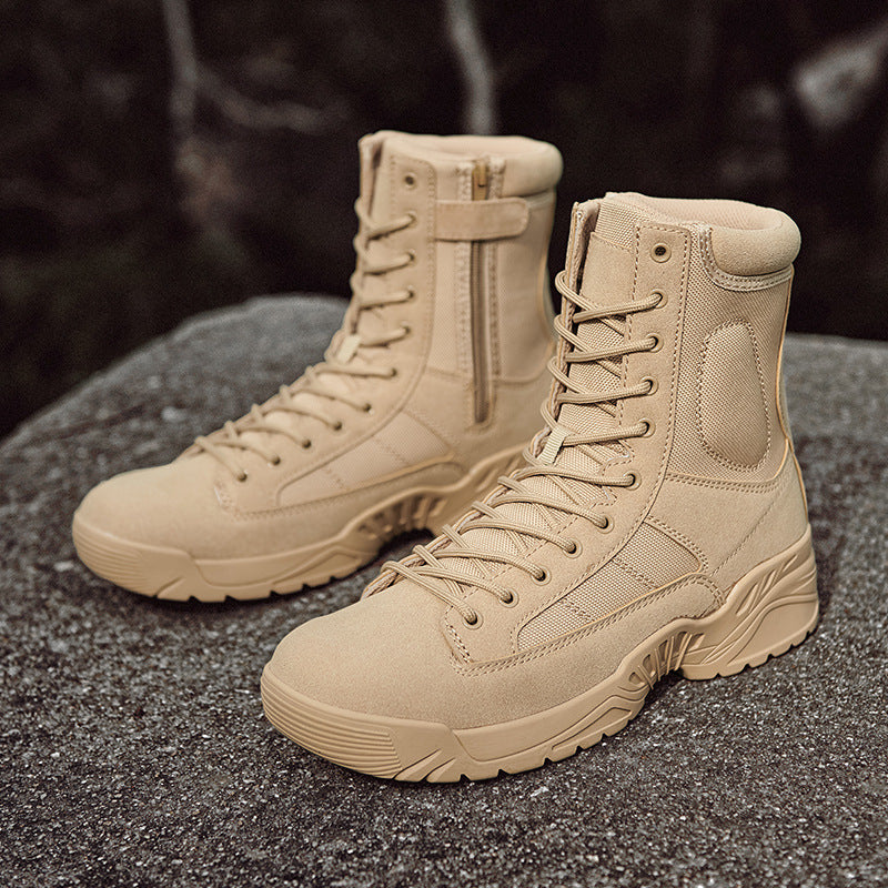 Men's high cut tactical boots Durable training shoes Outdoors combat boots