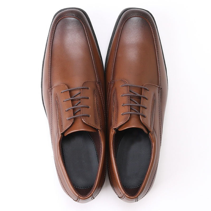 Men's square toe lace-up oxfords Formal dress shoes business workwear shoes