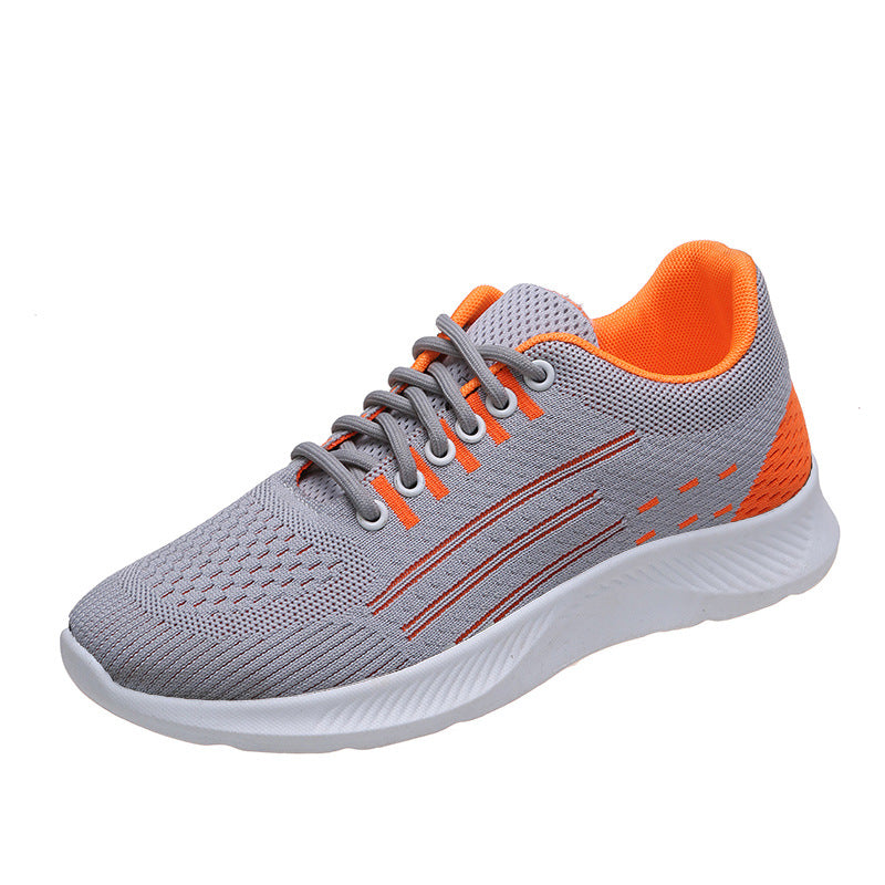 Women's flyknit lace-up running shoes summer lightweight tennis shoes