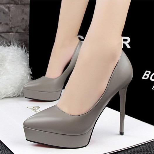 Women's platform high heeled pumps | Closed toe stiletto heels ...