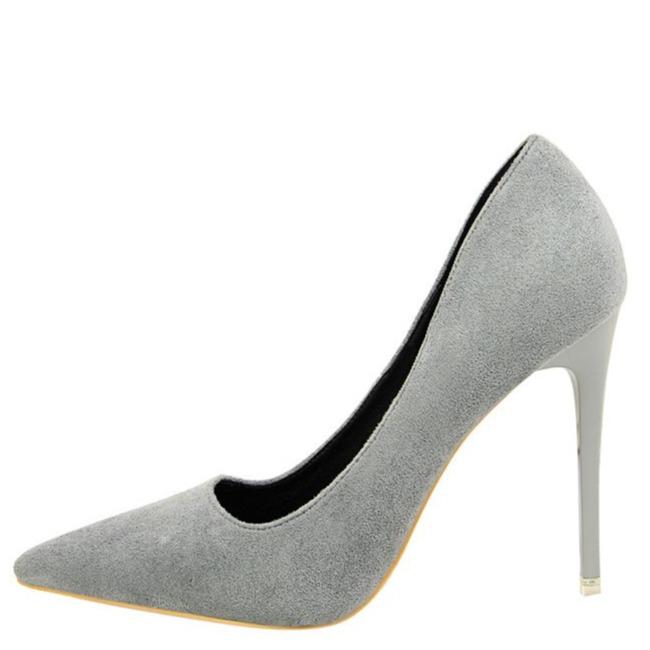 Women's suede high heels sexy pumps