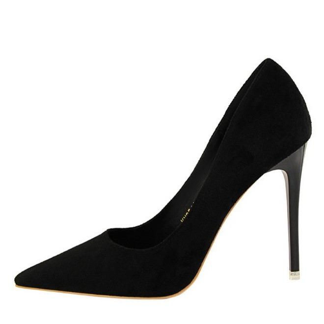 Women's suede high heels sexy pumps