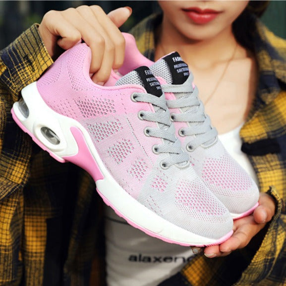 Women's air cushion running shoes fashion lightweight breathable sneakers gym shoes