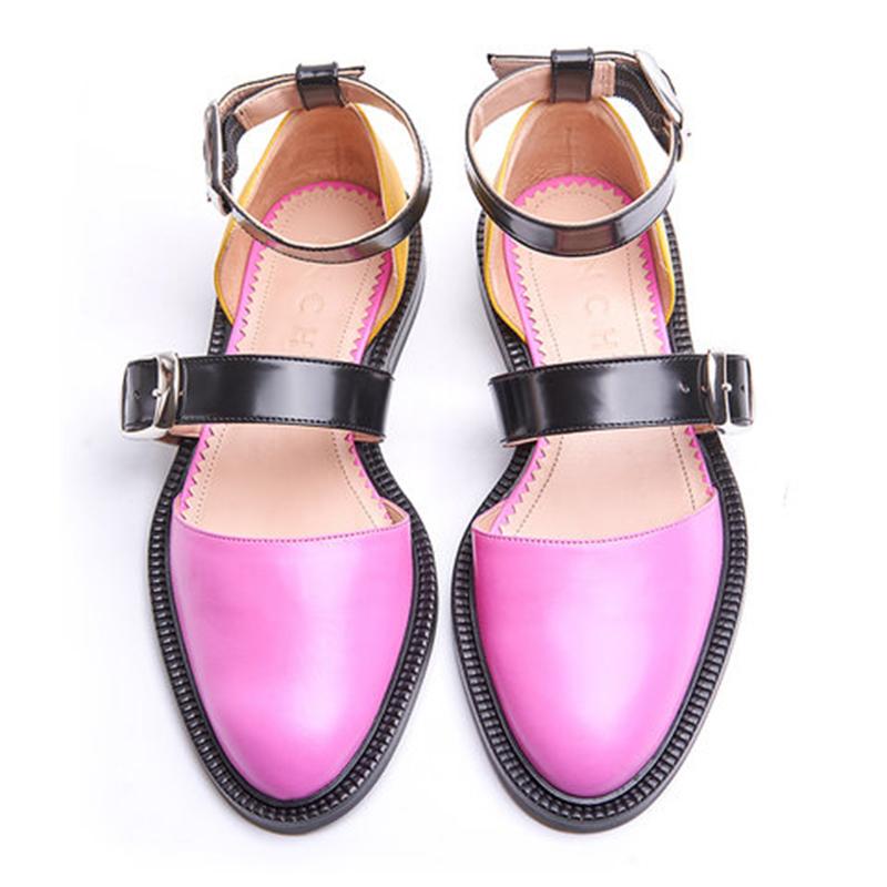 2020 New Fashion Trends Outfits Low Heel Shallow Buckle Sandals - fashionshoeshouse