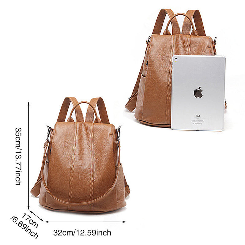Women Anti theft Leisure Large Capacity Travel Backpack Multi-function Soft Shoulder Bag - fashionshoeshouse