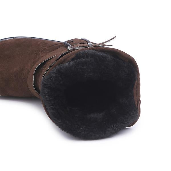 Winter warm plush ankle boots for woman - fashionshoeshouse