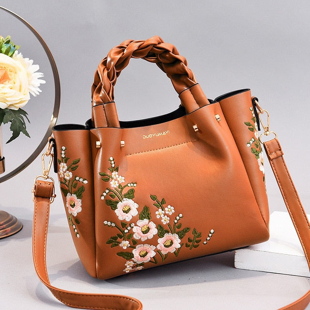 Embroidery Vintage Ladies Shoulder Bags For Women - fashionshoeshouse