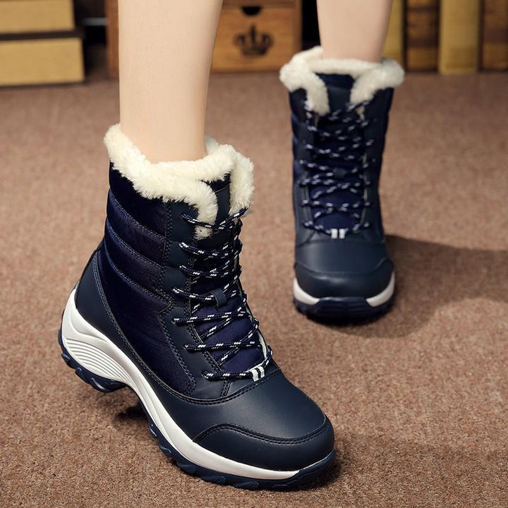 Non-slip waterproof winter ankle snow boots - fashionshoeshouse