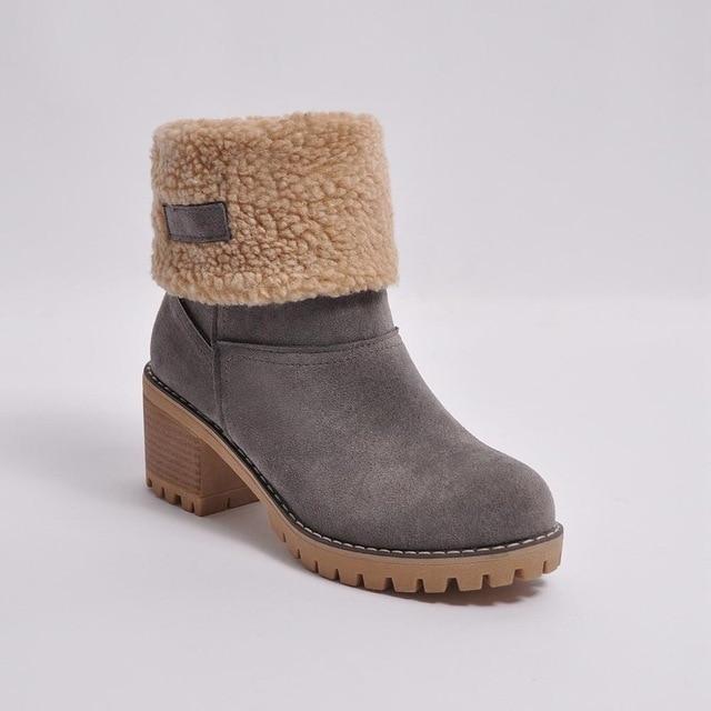 Winter Fur Warm Snow Boots - fashionshoeshouse