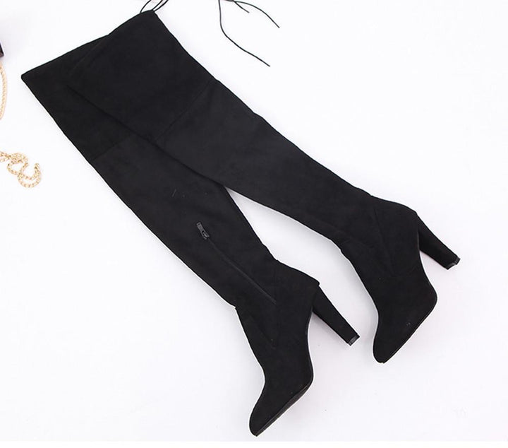 Slim Thigh High Boots for Women Slim Warm Shoes for Women - fashionshoeshouse