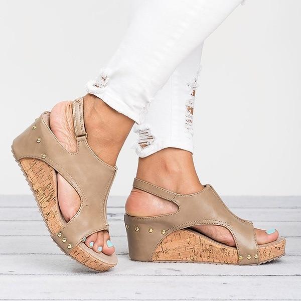 Wedges Heels Sandals With Platform - fashionshoeshouse